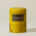 Gold Holy Basil & Mint pillar candle by Alchemy Candles